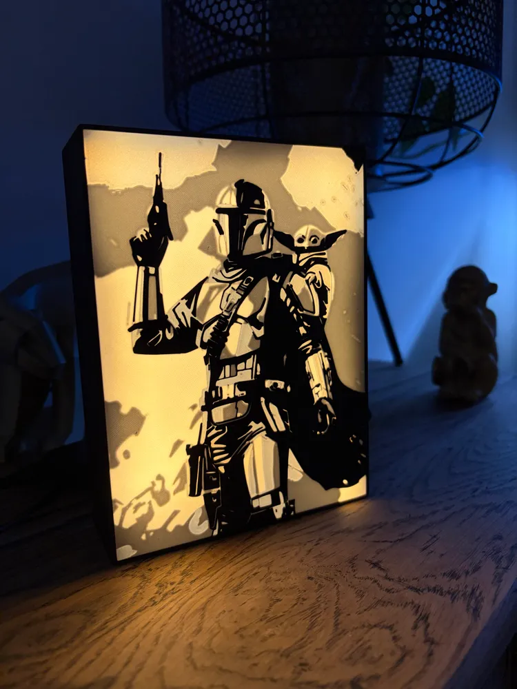 Lightbox Thème Star Wars, couleurs noir, gris, bleu